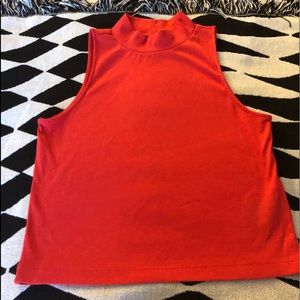 Crop top orange-red